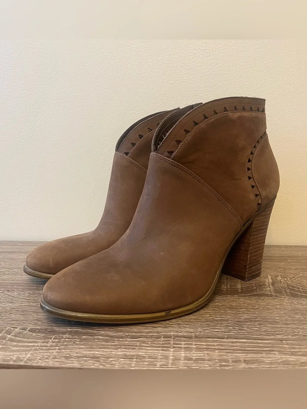 Vince Camuto Fritan Ankle Bootie Women's Size 10M Brown Boho Festival